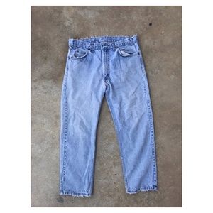 Vintage Orange Tab Levis 1960s 1970s jeans Size 30-34 Zipper 42 Flare USA